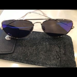 Aviator Polarized Metal Mirror UV Lens Protection
